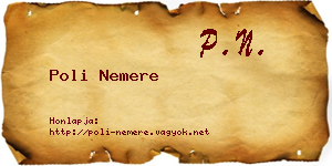 Poli Nemere névjegykártya